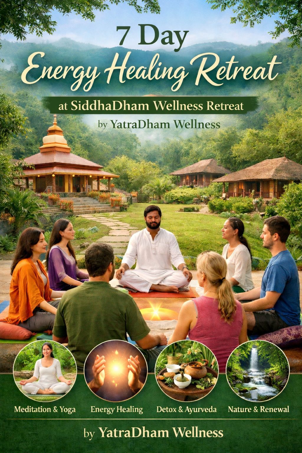 7 Day Energy Healing Retreat at SiddhaDham Wellness Retreat