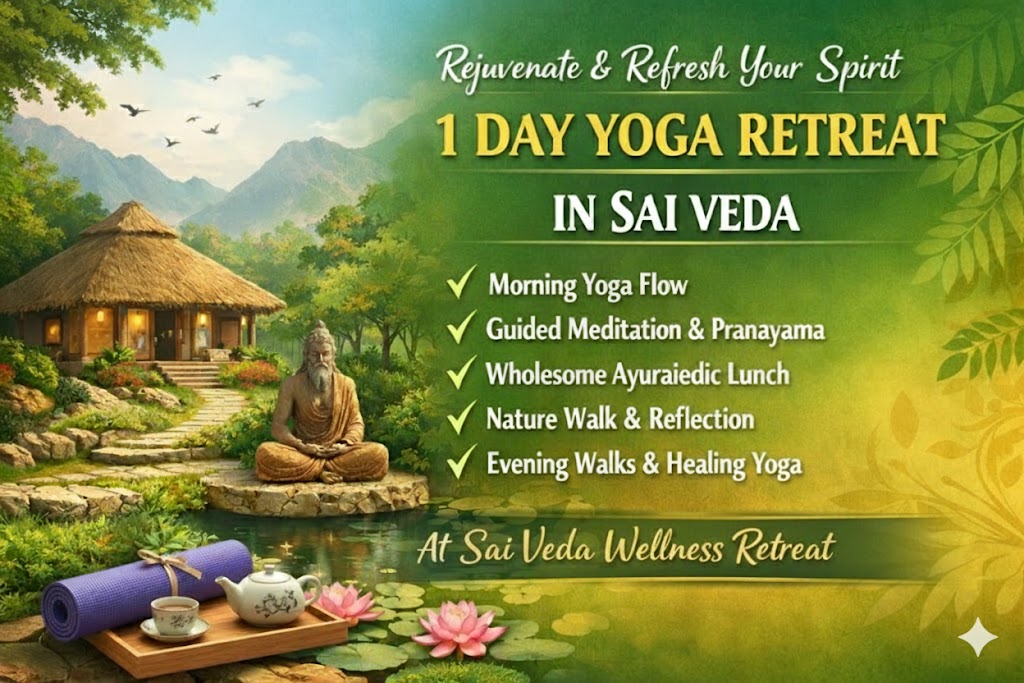 1 Day Yoga Retreat in Sai Veda Wellness