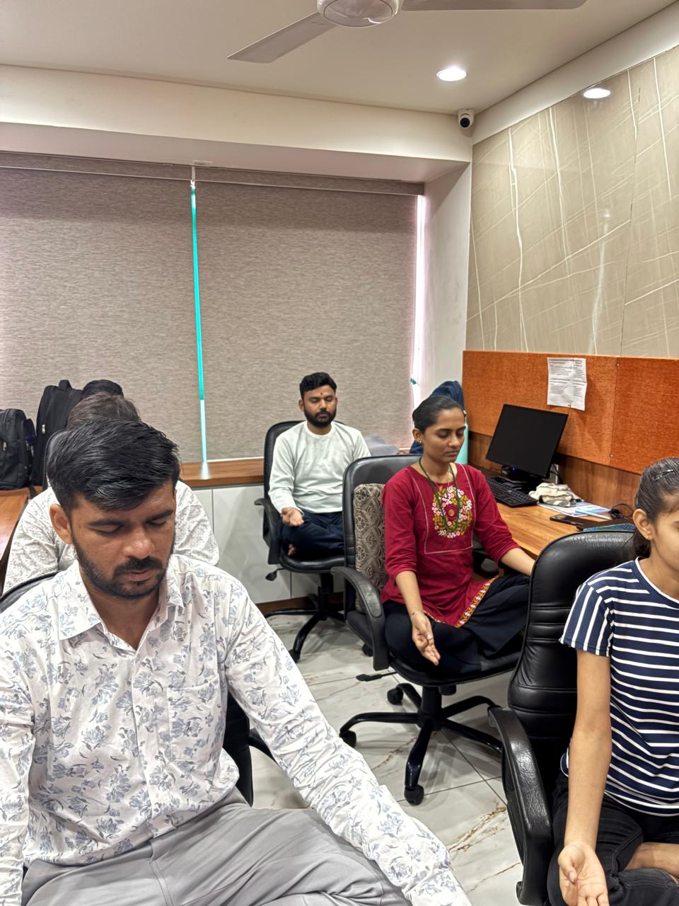 1-hour chair yoga session